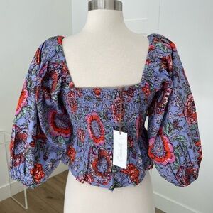 NWT Colorful Floral Women's Top